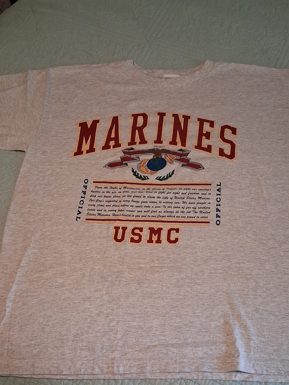 Marines USMC Short Sleeve Tee - Light Gray